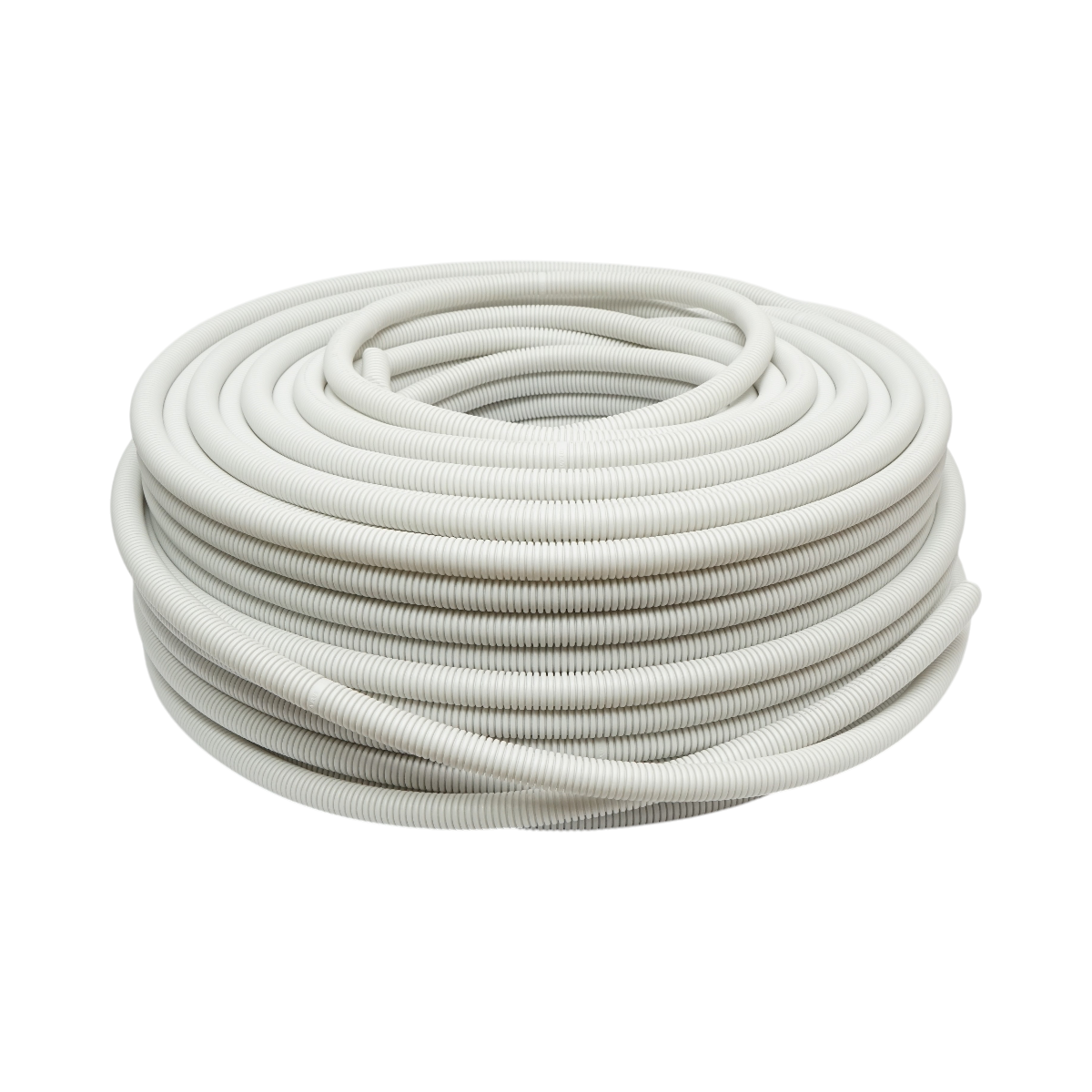 Tubo Corrugato 20mm con Tirafilo, ignifugo in polietilene HDPE 750N, grigio 100m/rotolo