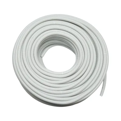 Tubo Corrugato 20mm con Tirafilo, polietilene HDPE 750N grigio 100m/rotolo - immagine 2