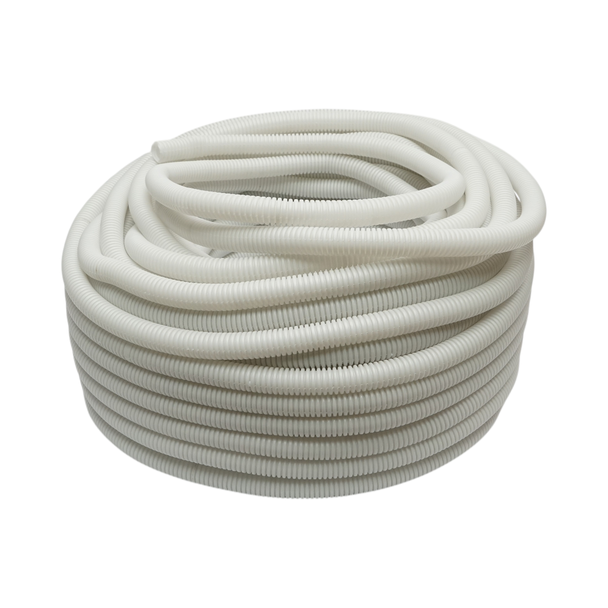 Tubo Corrugato 20mm senza filettatura, ignifugo in polietilene HDPE 320N grigio 50m/rotolo