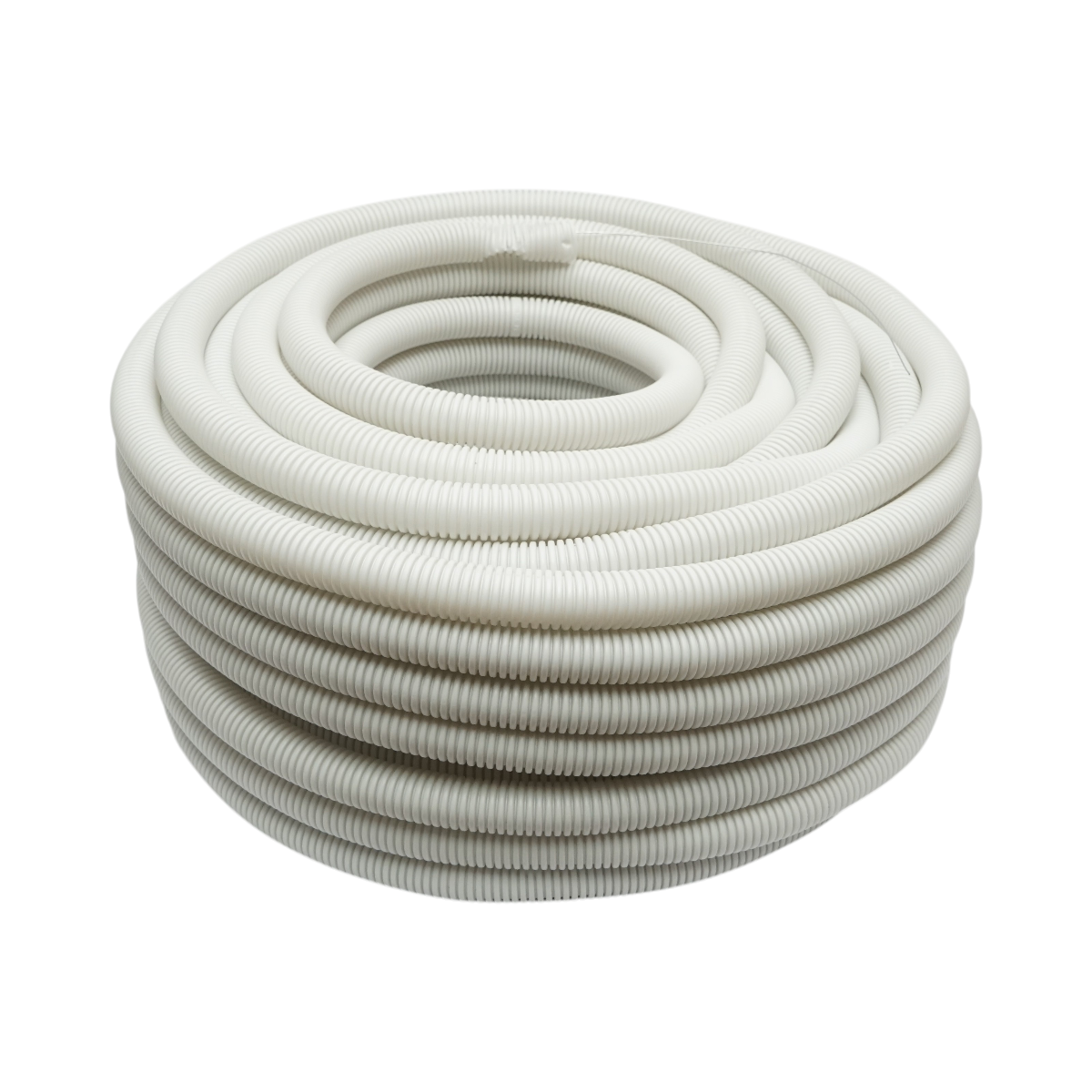 Tubo Corrugato 25mm con Tirafilo, ignifugo in polietilene HDPE 320N, grigio 50m/rotolo