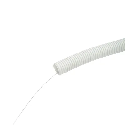Tubo Corrugato 25mm con Tirafilo, ignifugo in polietilene HDPE 320N, grigio 50m/rotolo - immagine 3