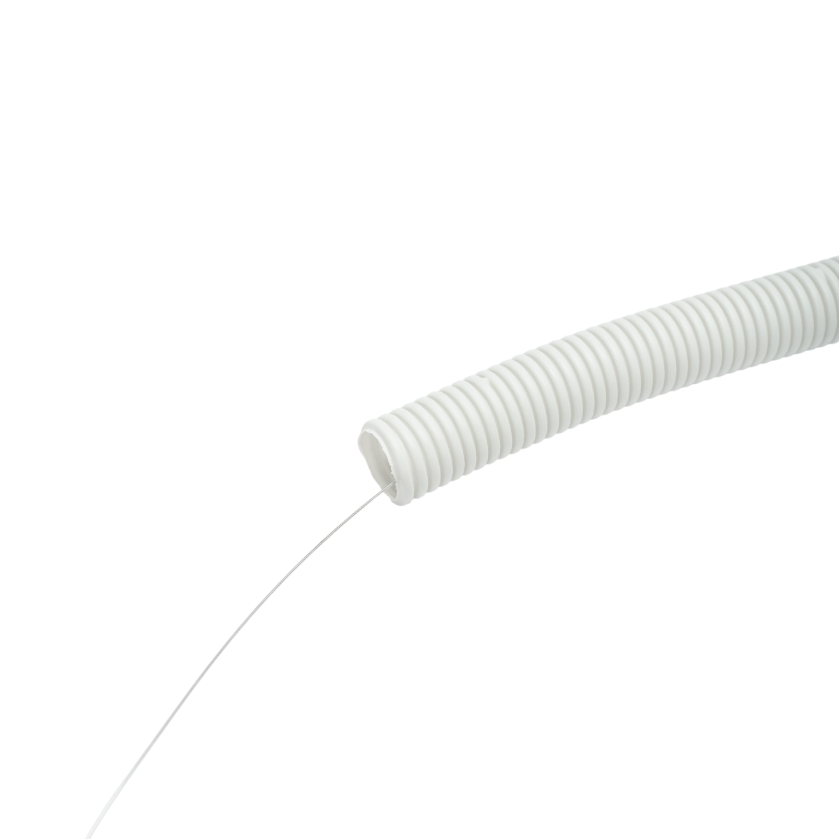 Tubo Corrugato 25mm con Tirafilo, ignifugo in polietilene HDPE 320N, grigio 50m/rotolo - immagine 3