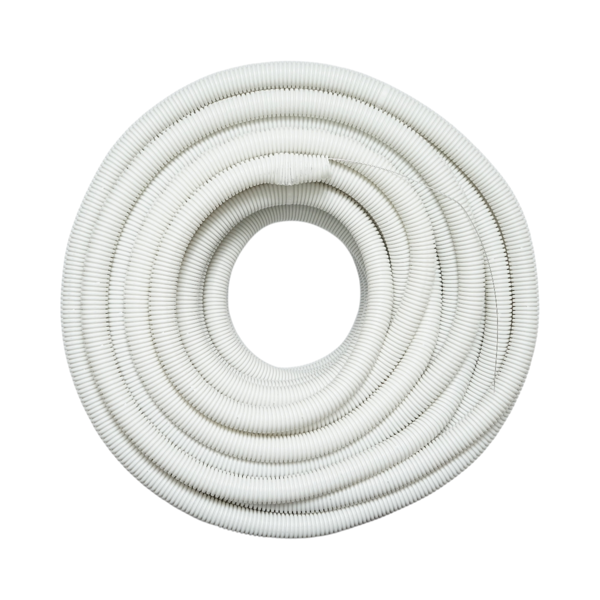Tubo Corrugato 25mm con Tirafilo, ignifugo in polietilene HDPE 320N, grigio 50m/rotolo - immagine 2