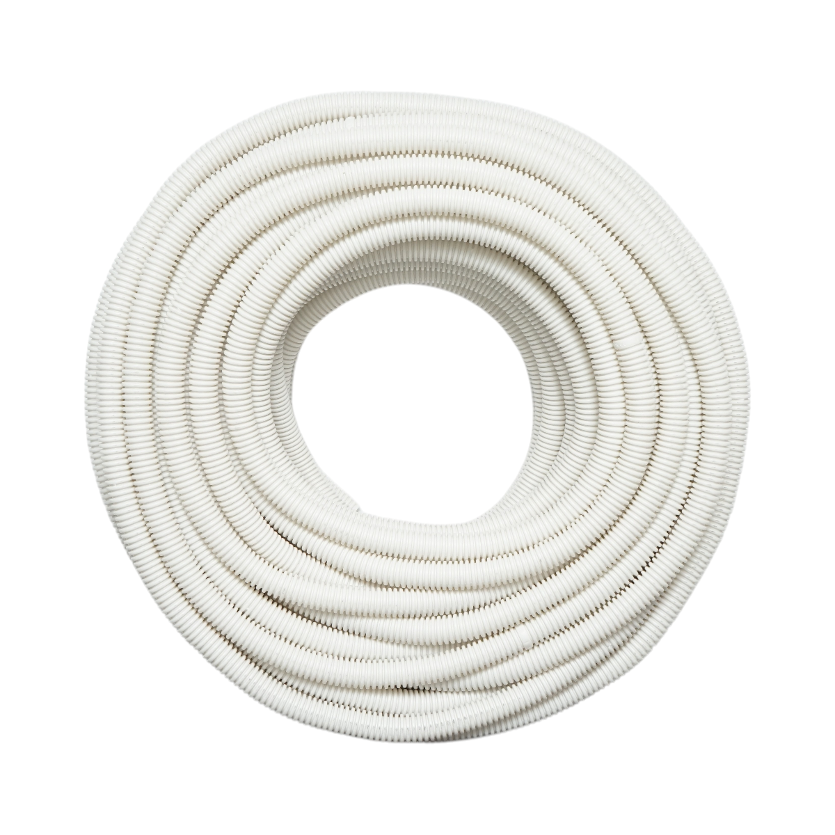 Tubo Corrugato16mm senza filettatura, ignifugo in polietilene HDPE 320N, grigio 50m/rotolo - immagine 2