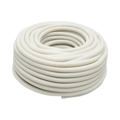 Tubo Corrugato16mm senza filettatura, ignifugo in polietilene HDPE 320N, grigio 50m/rotolo