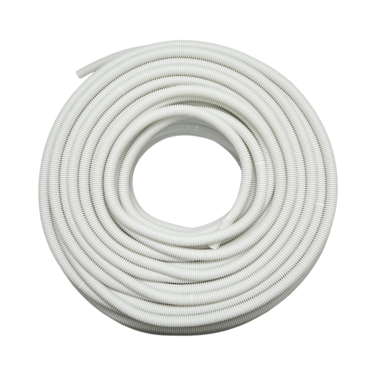 Tubo Corrugato20mm senza filettatura, ignifugo in polietilene HDPE 320N grigio 100m/rotolo - immagine 2