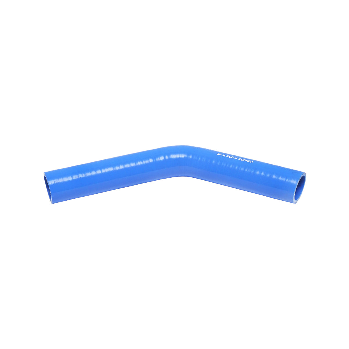 Tubo curvato in silicone a 45 gradi con inserto in tessuto interno 38x200x200 mm Breckner Germany - immagine 2