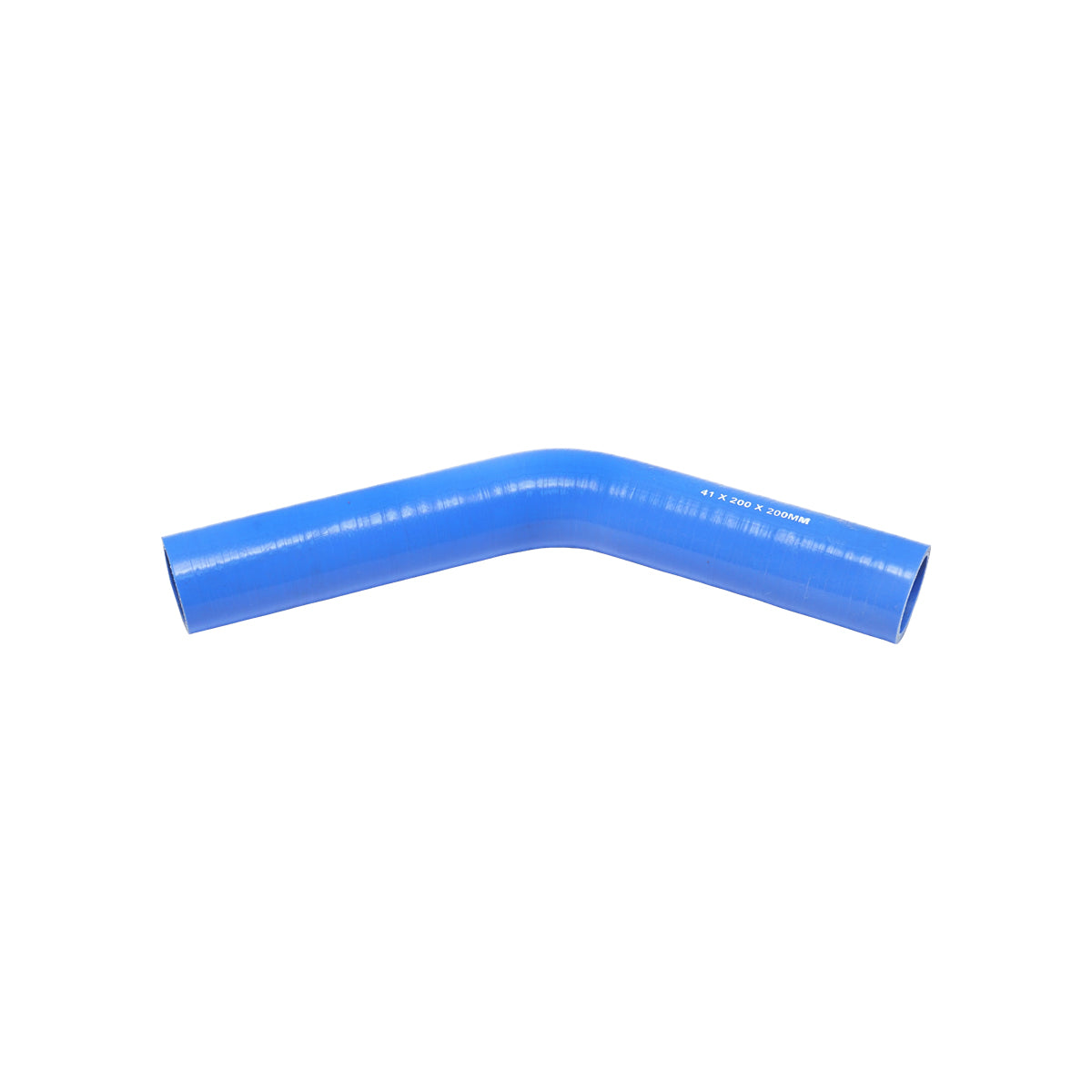 Tubo curvato in silicone a 45 gradi con inserto in tessuto, dimensioni 41x200x200 mm. Breckner Germany - immagine 2