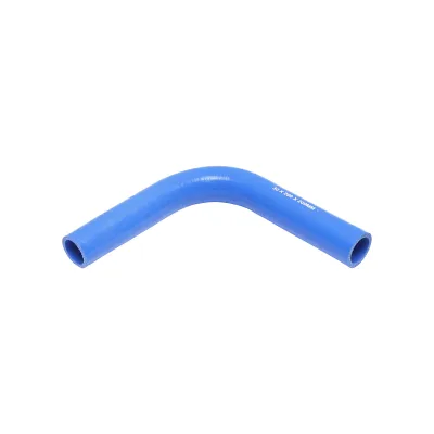 Tubo curvato in silicone a 90 gradi con inserto in tessuto, dimensioni 30x200x200 mm.