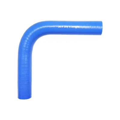 Tubo curvato in silicone a 90 gradi con inserto in tessuto, dimensioni 30x200x200 mm. - immagine 2