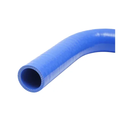 Tubo curvato in silicone a 90 gradi con inserto in tessuto, dimensioni 32x200x200 mm - immagine 3