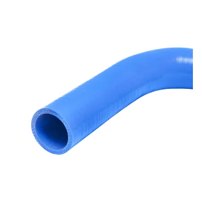Tubo curvato in silicone a 90 gradi con inserto in tessuto, dimensioni 35x200x200 mm - immagine 3