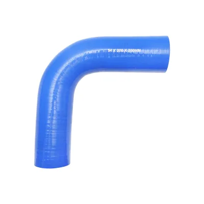 Tubo curvato in silicone a 90 gradi con inserto in tessuto, dimensioni 54x200x200 mm Breckner Germany - immagine 2