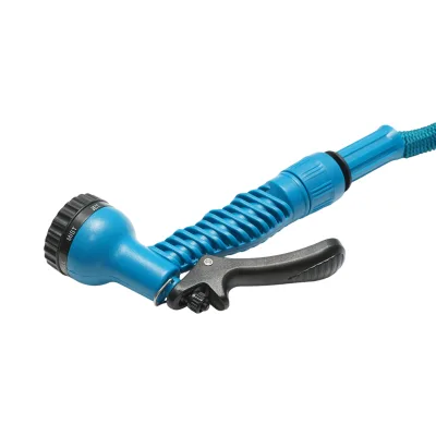 Tubo da giardino estensibile 2.5-7.5 m con pistola regolabile a 7 modalità, adattatore 3/4 e raccordo rapido 1/2 - immagine 4