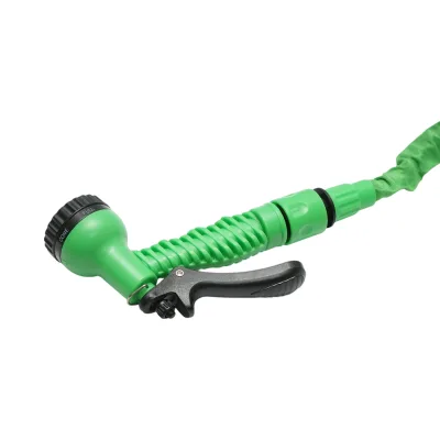 Tubo da giardino estensibile in lattice 5-15 m con pistola regolabile a 7 modalità, adattatore 3/4 e raccordo rapido 1/2 - immagine 4