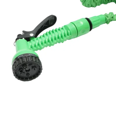 Tubo da giardino estensibile TPE 5-15 m con pistola regolabile a 7 modalità, adattatore 3/4 e raccordo rapido 1/2 - immagine 3
