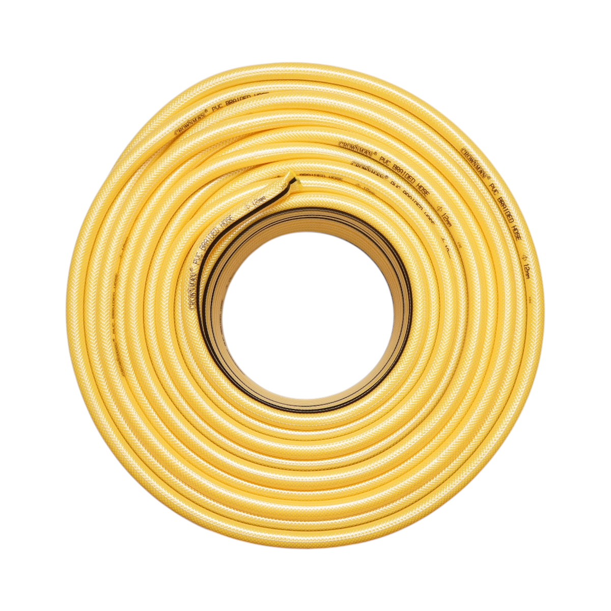 Tubo da giardino in PVC da 13 mm (1/2 pollice) con inserto tessile intrecciato 100 m/rotolo Crownman - immagine 2