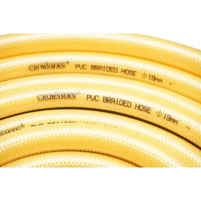 Tubo da giardino in PVC da 19 mm (3/4 pollici) con inserto tessile intrecciato 50 m/rotolo Crownman - immagine 3