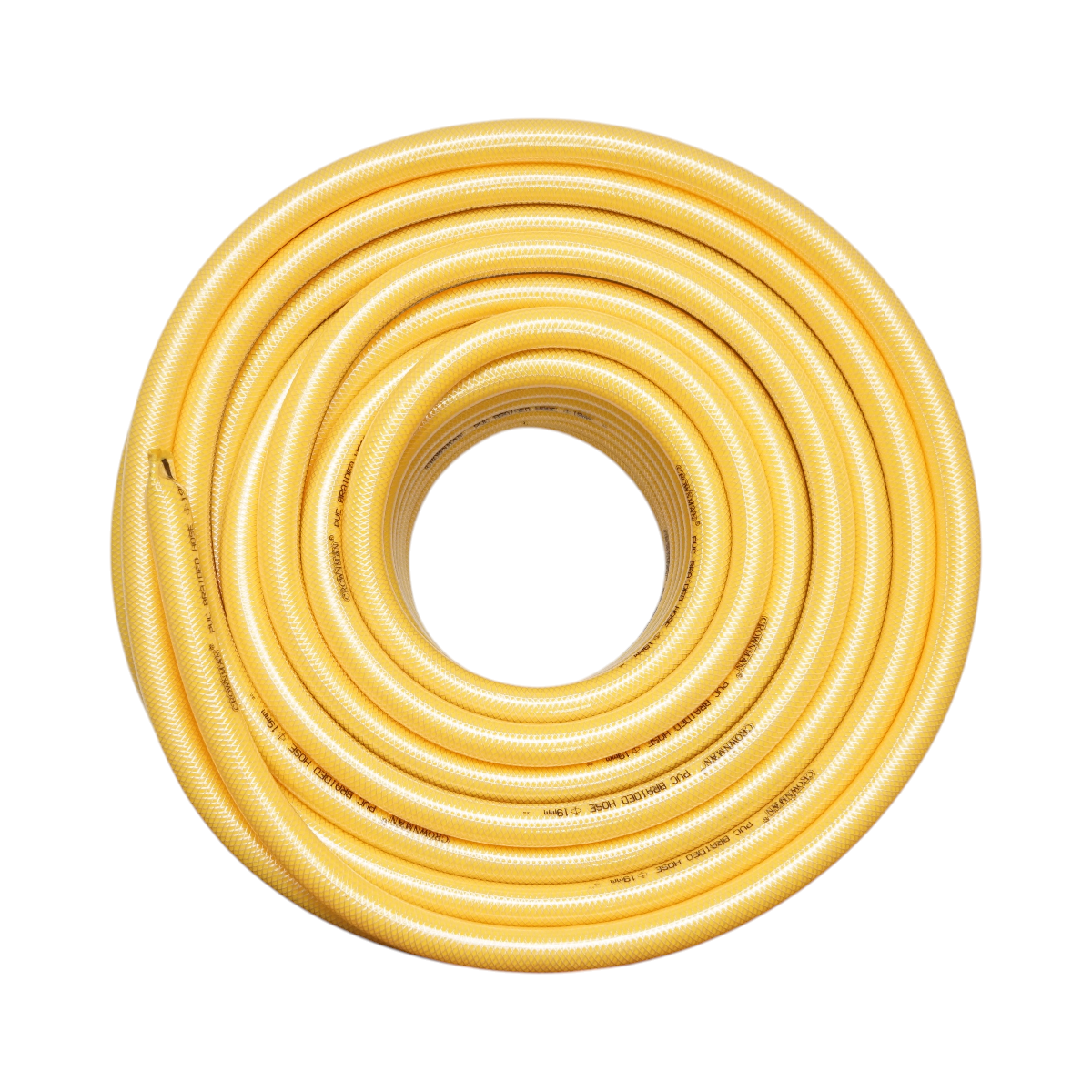 Tubo da giardino in PVC da 19 mm (3/4 pollici) con inserto tessile intrecciato 50 m/rotolo Crownman - immagine 2