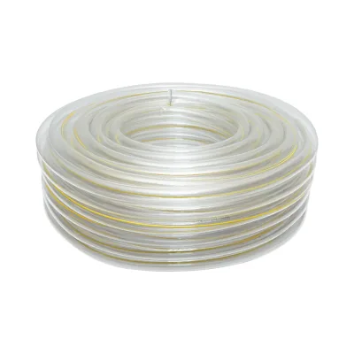 Tubo da giardino in PVC trasparente 1 pollice (25 mm), PN 1 bar, 50 m/rotolo
