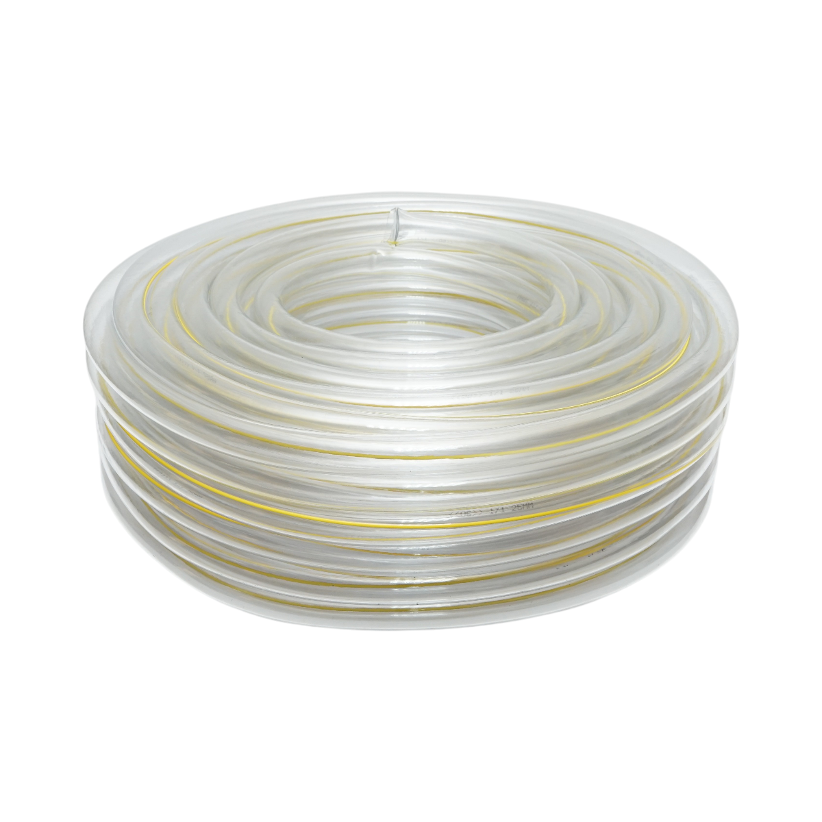 Tubo da giardino in PVC trasparente 1 pollice (25 mm), PN 1 bar, 50 m/rotolo