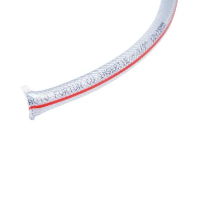 Tubo da giardino in PVC trasparente da 1/2 pollice (12 mm), PN7 bar, 12x16 mm con inserto tessile intrecciato, 50 m/rotolo - immagine 4