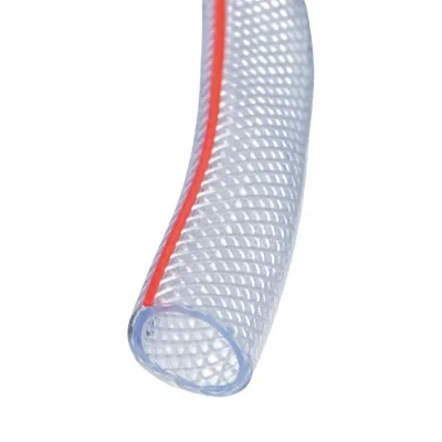 Tubo da giardino in PVC trasparente da 1/2 pollice (12 mm), PN7 bar, 12x16 mm con inserto tessile intrecciato, 50 m/rotolo - immagine 3