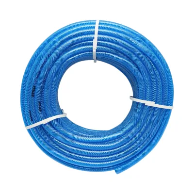 Tubo da giardino in PVC trasparente da 13 mm (1/2 pollice) con inserto tessile intrecciato, rotolo da 50 m Breckner Germany - immagine 2