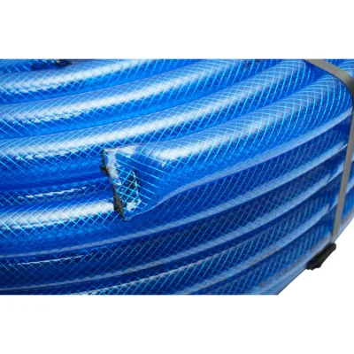 Tubo da giardino in PVC trasparente da 25 mm (1 pollice) con inserto tessile intrecciato, rotolo da 50 m Breckner Germany - immagine 3