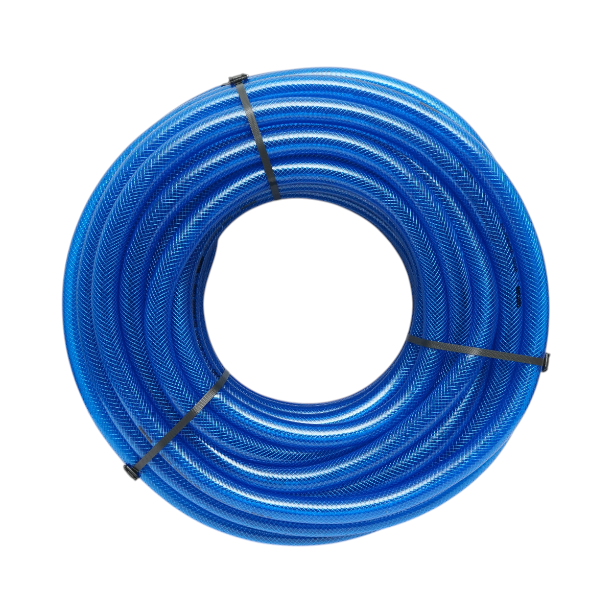 Tubo da giardino in PVC trasparente da 25 mm (1 pollice) con inserto tessile intrecciato, rotolo da 50 m Breckner Germany - immagine 2