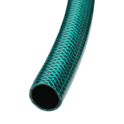 Tubo da giardino in PVC verde da 1 pollice (25,4 mm), barra PN4 con inserto tessile intrecciato, rotolo da 50 m - immagine 3