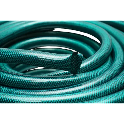 Tubo da giardino in PVC verde da 3/4 pollici (19 mm), barra PN4 con inserto tessile intrecciato, rotolo da 50 m - immagine 4