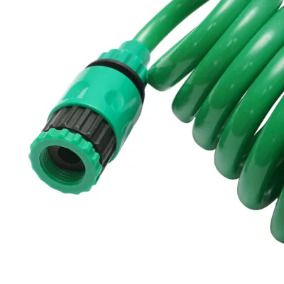 Tubo da giardino spirale estensibile 7.5 m con pistola regolabile a 7 funzioni, adattatore 3/4 e raccordo rapido 1/2 - immagine 6