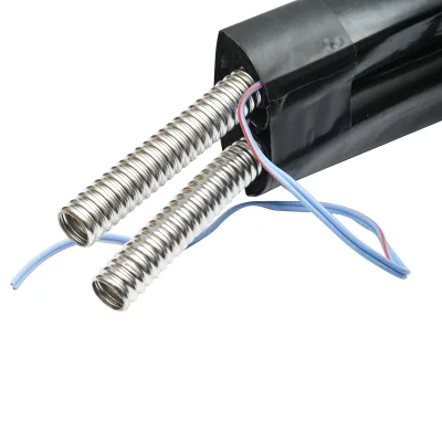 Tubo doppio in acciaio inox DN16-3/4 corrugato, flessibile, isolato, lungo 10 m, con cavo per sonda di temperatura, per impianti solari residenziali. - immagine 2