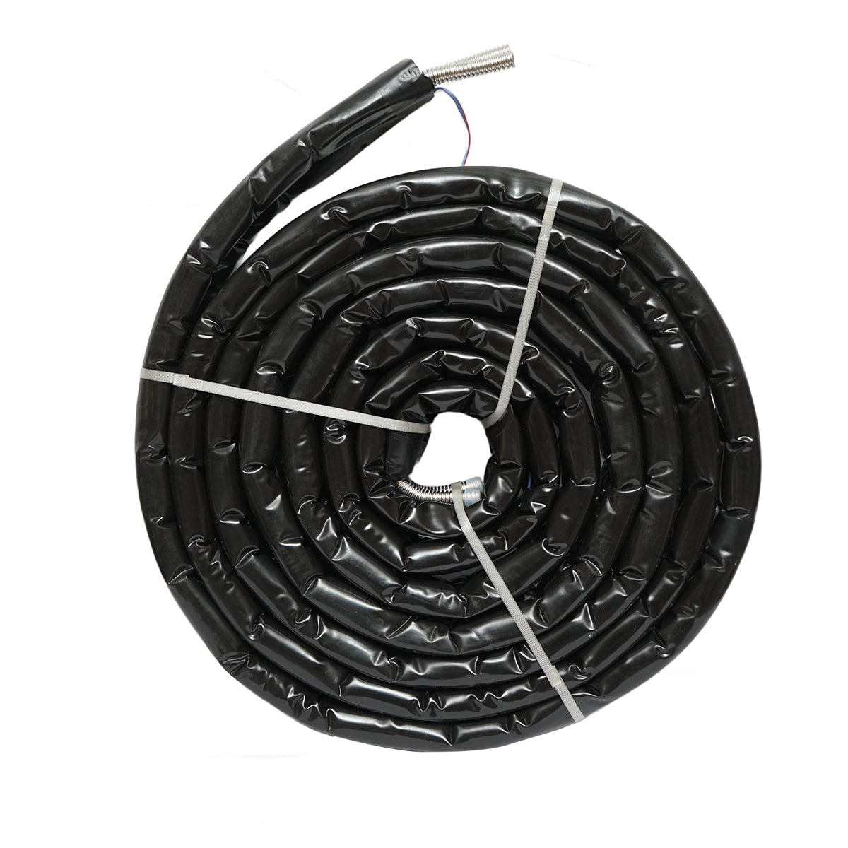 Tubo doppio in acciaio inox DN16-3/4 corrugato, flessibile, isolato, lungo 10 m, con cavo per sonda di temperatura, per impianti solari residenziali. - immagine 3