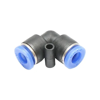 Tubo flessibile a gomito con attacco rapido fi 6mm - plastica - immagine 2