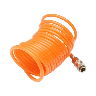 Tubo flessibile a spirale per aria compressa, 5 m, Ø 5 mm, attacco rapido 1/4 - immagine 2