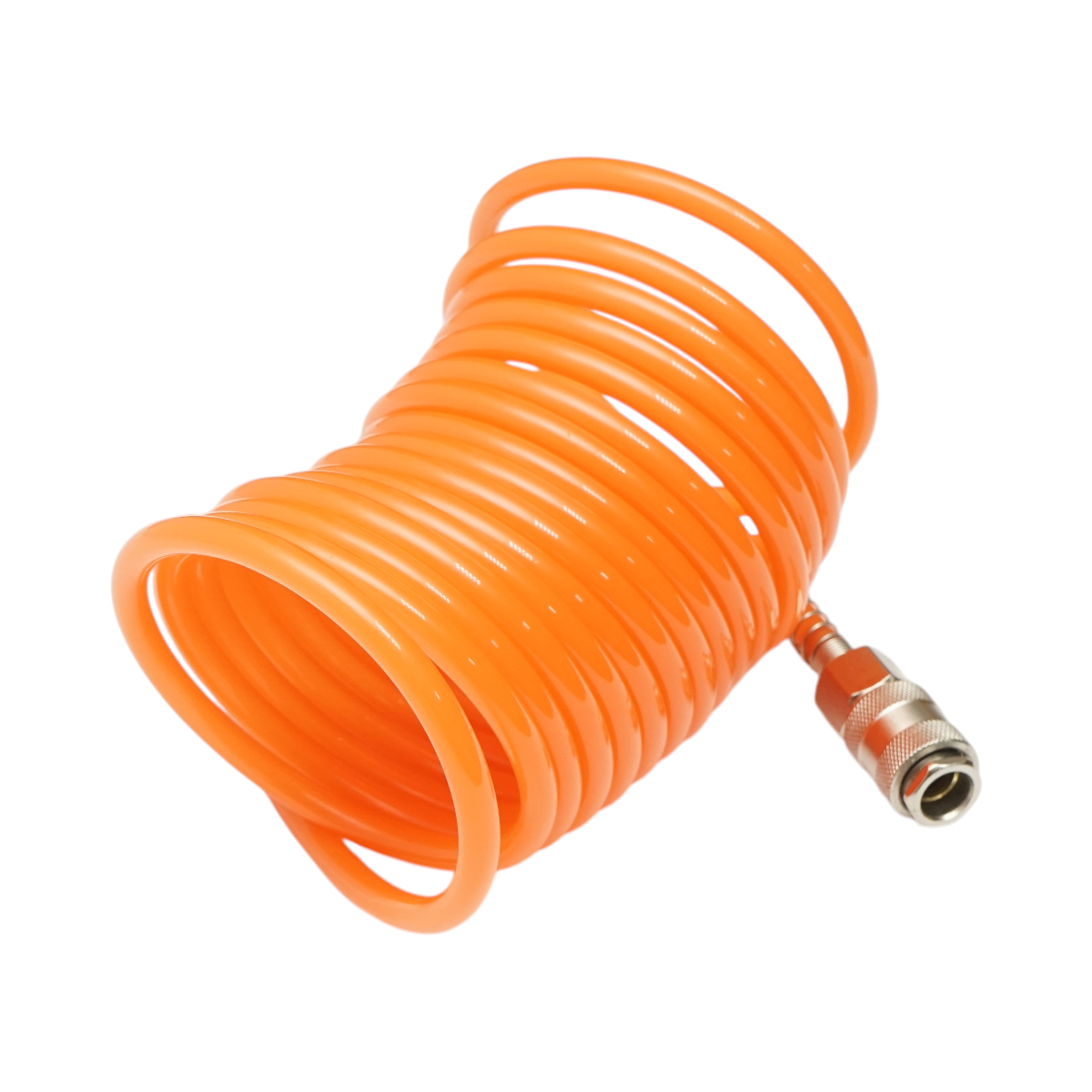 Tubo flessibile a spirale per aria compressa, 5 m, Ø 5 mm, attacco rapido 1/4 - immagine 2