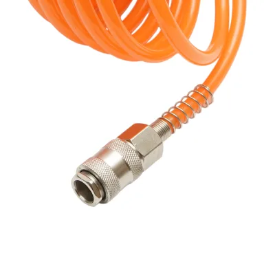 Tubo flessibile a spirale per aria compressa, 5 m, Ø 5 mm, attacco rapido 1/4 - immagine 4