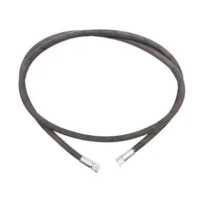 Tubo flessibile di pressione 2SN DN10 crimpato con estremità filettate L=2500mm