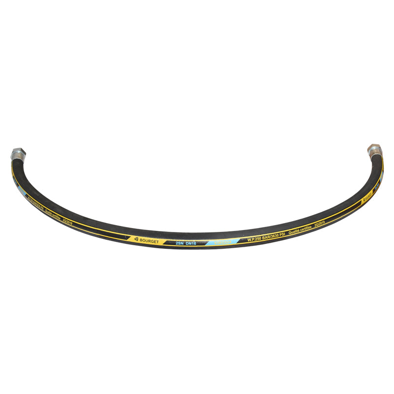 Tubo flessibile di pressione crimpato DN16 2SN - 1200mm Trattore forestale - immagine 3
