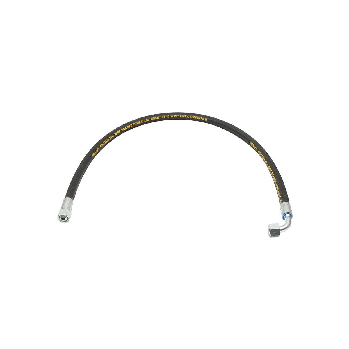 Tubo flessibile di pressione DN10 crimpato con raccordi 1000mm M20x1,5 90 gradi, M20x1,5 Breckner Germany - immagine 2