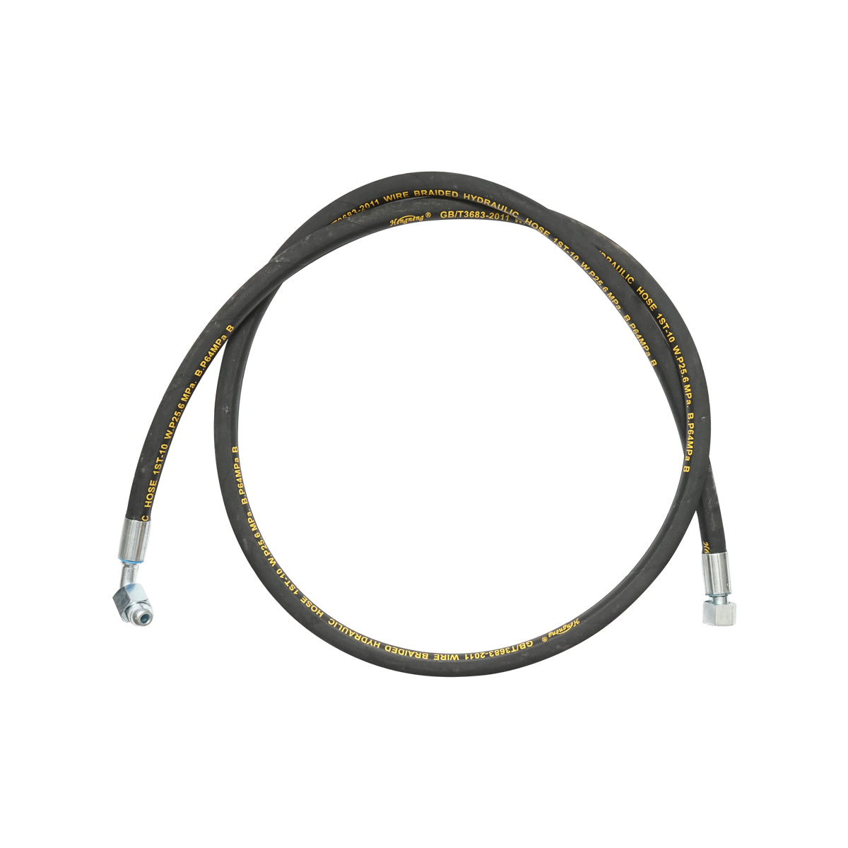 Tubo flessibile di pressione DN10 crimpato con raccordi 2000mm M20x1,5 90 gradi, M20x1,5 Breckner Germany - immagine 2