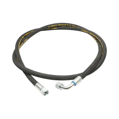Tubo flessibile di pressione DN10 crimpato con raccordi 2500mm M20xM20 Breckner Germany