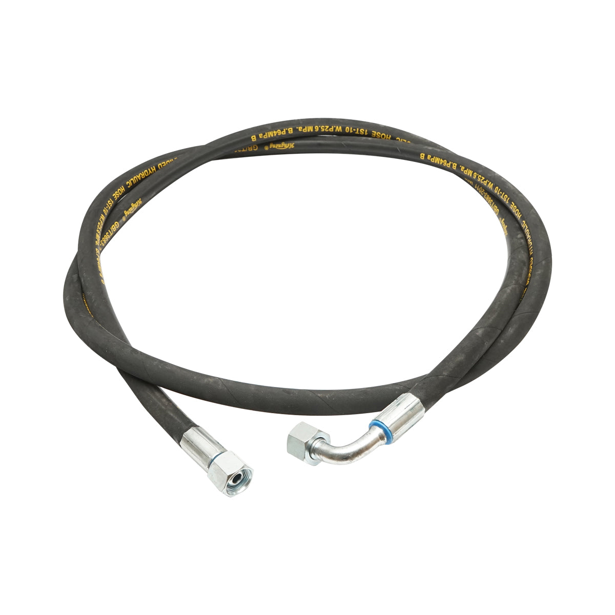 Tubo flessibile di pressione DN10 crimpato con raccordi 2500mm M20xM20 Breckner Germany