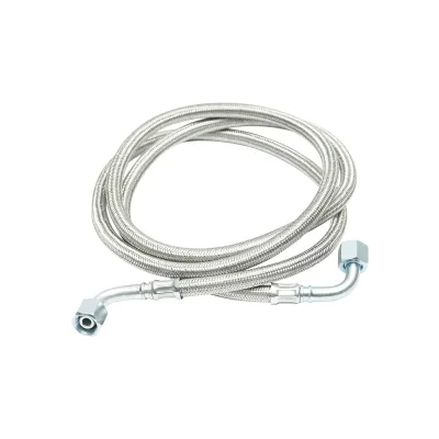 Tubo flessibile idraulico 1800 mm (1740 mm), spessore 11,50 mm per verricello trattore forestale - immagine 2