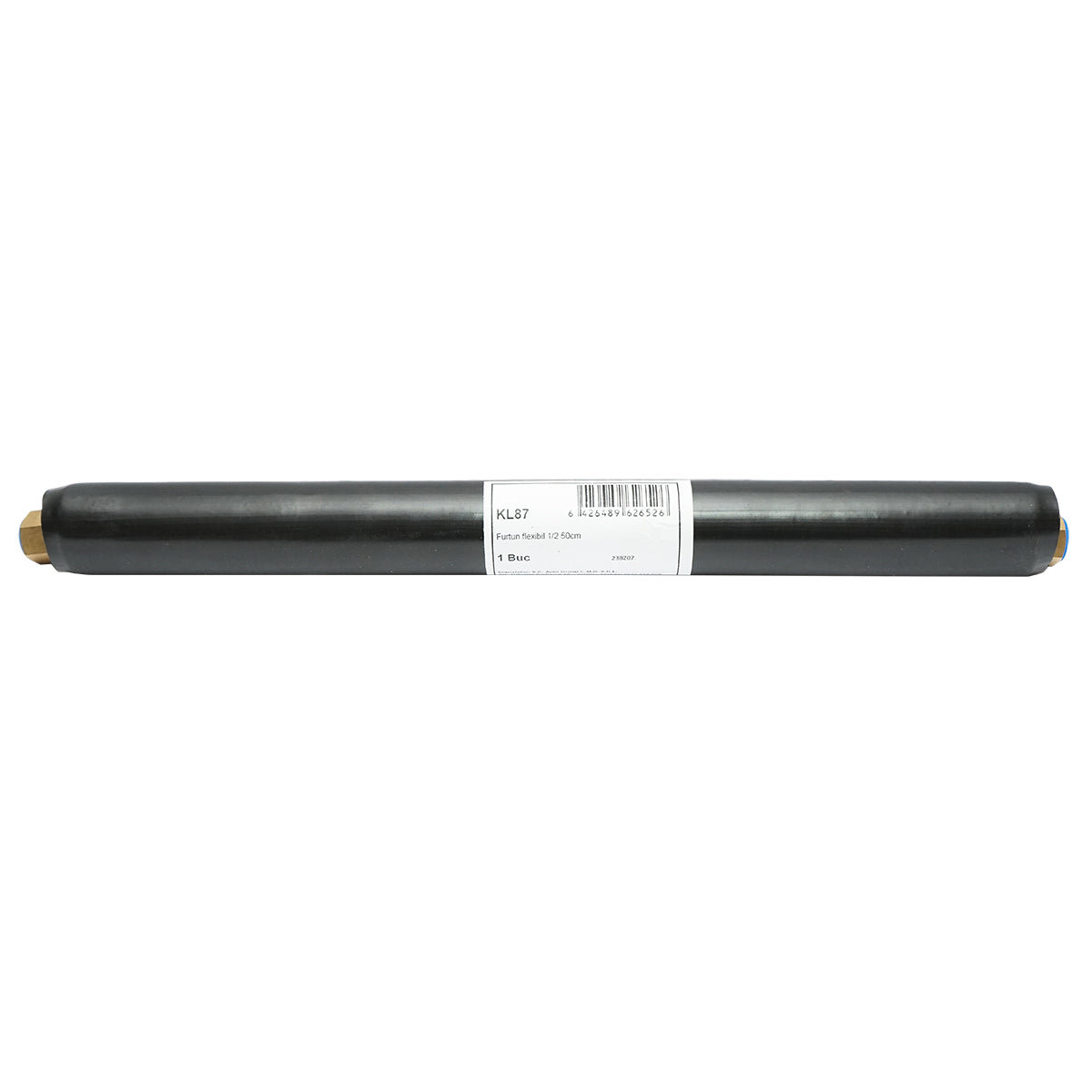 Tubo flessibile in acciaio inox da 500 mm, 1/2" con isolamento in EPDM per pannelli solari