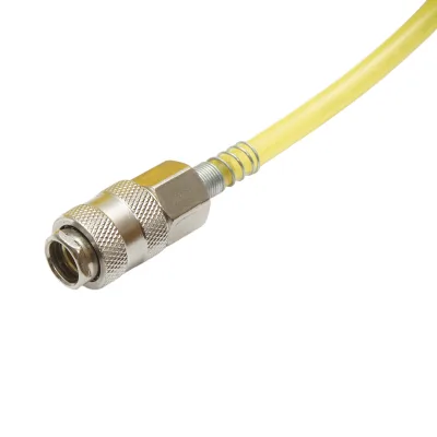Tubo flessibile per aria compressa a spirale 10m, Ø 5mm, attacco rapido 1/4 Crownman - immagine 4