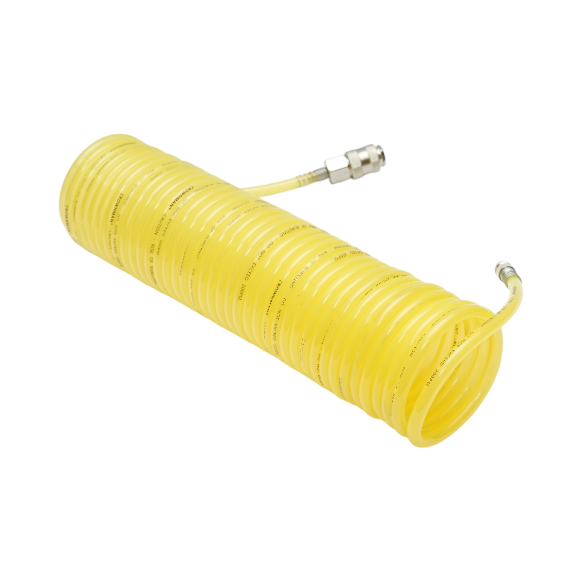 Tubo flessibile per aria compressa a spirale 10m, Ø 5mm, attacco rapido 1/4 Crownman - immagine 3