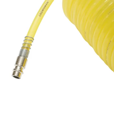 Tubo flessibile per aria compressa a spirale 10m, Ø 5mm, attacco rapido 1/4 Crownman - immagine 5